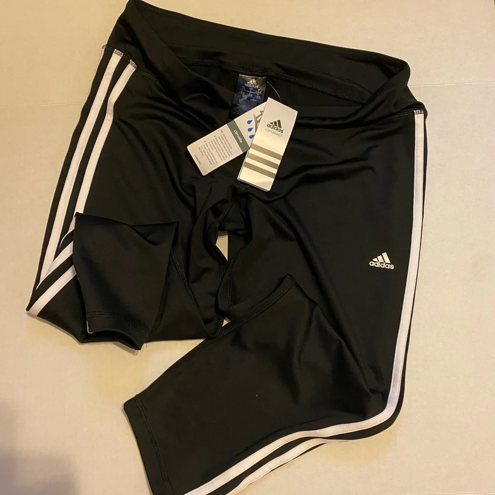 Adidas Performance 3/4 Black NWT - Picture 2 of 6
